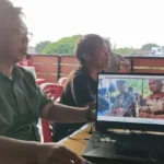 Direktur ROA Sulteng, Mochammad Subarkah (kiri) bersama Katua Panitia, Yardin Hasan pada konferensi pers di Palu, Selasa (24/6/2025). (Foto: Adi)